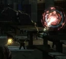 Duel between Harry Potter and Alecto and Amycus Carrow
