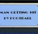 Man Getting Hit by Football