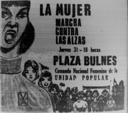 Protesta alzas 31 enero 1974