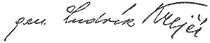 Signature of Ludvík Krejčí.