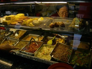 Some of the choices available at a Sundaraporean restaurant