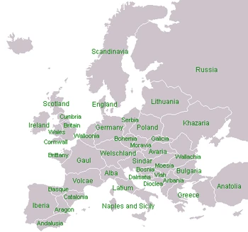 Political map of Europe