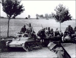Polish TKS tankettes of the 10. Brygada Kawalerii during the Zaolzie Operation. October 10, 1938.