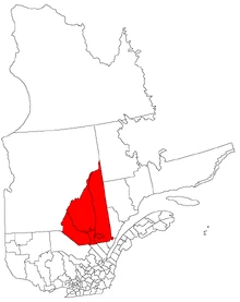 Location of Saguenay