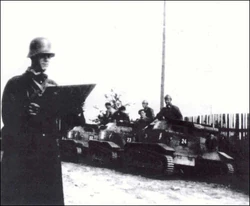 Polish TKS tankettes of the 10. Brygada Kawalerii during the Zaolzie Operation. October 8, 1938.