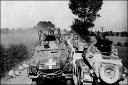 German troops advancing north of Plzeň, October 19, 1938.