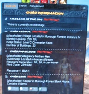 Guild Information Panel (image from convention)