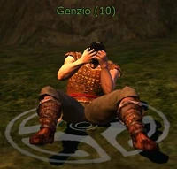 Genzio in the ruins