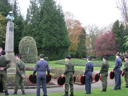 ATC and ACF cadets at a Remembrance Sunday parade.