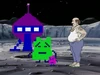 Carl is on the Moon where he is ready for a 'Moon spanking'.