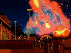 Aang "saving" Katara
