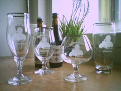 Michael Jackson's beer glassware (from left to right): Summer Glass, Tasting Glass, Snifter, Session Glass