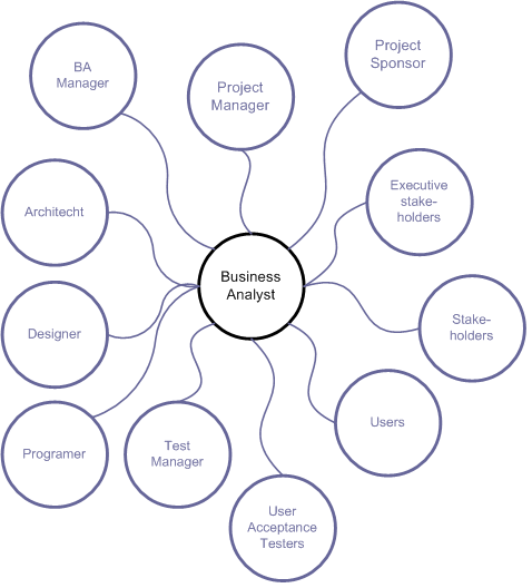 Roles the BA interacts with