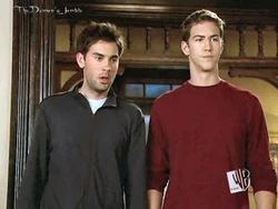 Future Wyatt (right) and brother Chris (left).