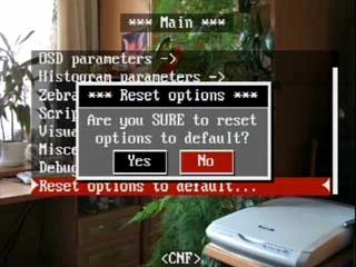 Reset options