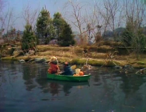 Emmet and Alice Otter row from Waterville to Frogtown Hollow.