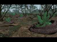 The first Tiberium deposit near the Tiber River, Italy.