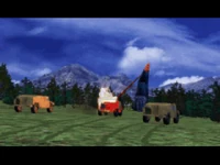 A first-generation Obelisk of Light, destroying GDI vehicles.