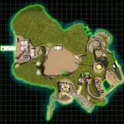Satellite image of the island (tactical overlay removed).