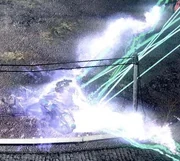 The white and blue trademark color of a carbon-tiberium based flame
