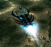 The new engines are recognizable by the blue flames.