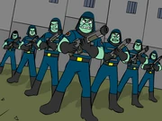 The formation of Oblivion guards sent to greet Lobo.