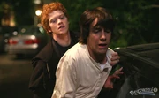 Drake Lempky as he stabs J.T. Yorke