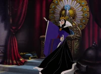 The Queen in the throne room