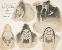 Joe Grant's designs became the model sheet for the Witch