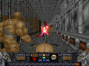 A player using the Hellstaff