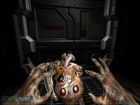 Hell's Artifact. Notice the corruption in the user's hands (this is only a visual effect and has no effect on the player).