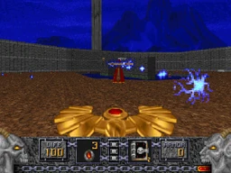 Player confronting D'Sparil without his Chaos Serpent.