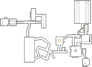 Automap view of MAP08: The Jail