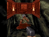 Doomguy parody in Duke Nukem 3D