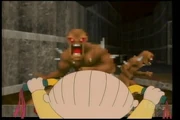 Stewie killing an imp