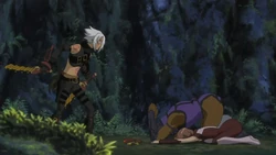Haseo in an awkward situation.