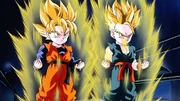 Goten and Trunks as Super Saiyans