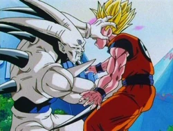Syn Shenron attacks Gohan