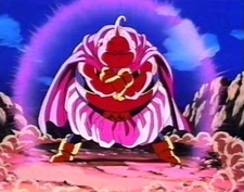 Majin Buu readying the Angry Explosion