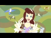 Clara sings the "Bully" song with her woodland friends.