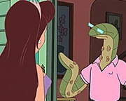 Octopussoir telling Clara he has moved on.