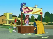 Clara and Wooldoor's lemonade stand.