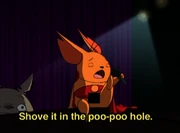 Ling-Ling performs.