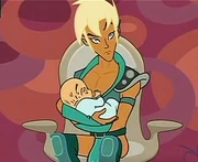 Xandir breastfeeding Craig's love child.