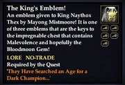 The King's Emblem!