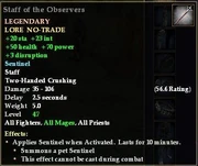Staff of the Observers