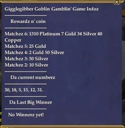 The info displayed in the book