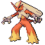 Imagen de Blaziken en Pokémon Rojo Fuego y Verde Hoja