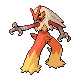 Imagen de Blaziken hembra en Pokémon Platino