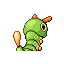 Imagen posterior de Caterpie en la tercera generación